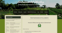 Desktop Screenshot of gaertnerinnenhof-blumberg.de