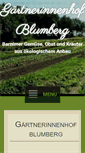Mobile Screenshot of gaertnerinnenhof-blumberg.de